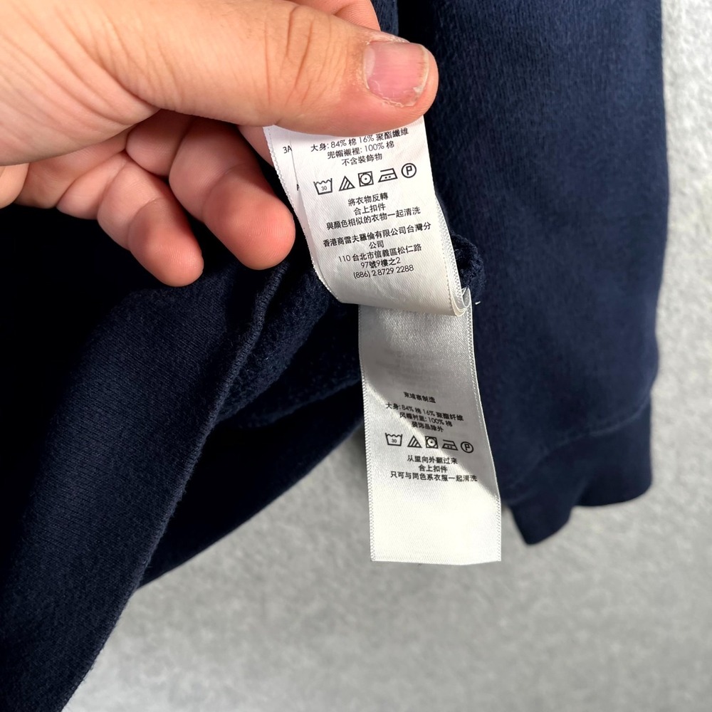 Polo Ralph Lauren Hoodie Boys Small Navy Blue Full Zip Fleece Lined Pony Logo - Picture 5 of 8